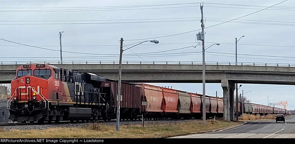 CN 2835 dpu eot on potash